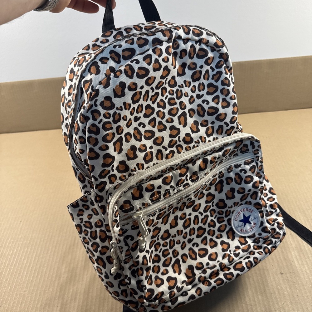 Converse Go To Backpack Full Size Cheetah Chuck Taylor All Star Bag Animal Print